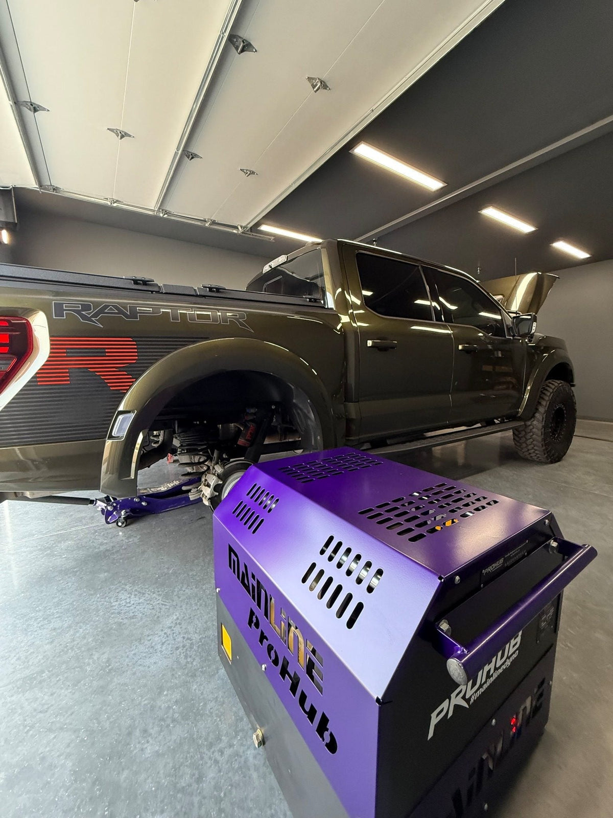 Ford Raptor on the dyno at Kaizen Speed