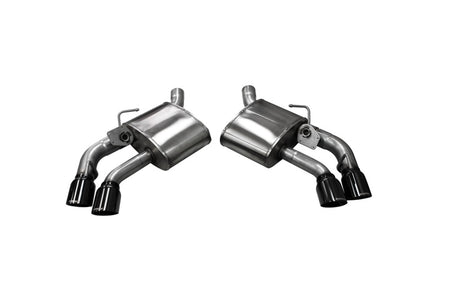 Corsa Valved Axle-Back Pro-Series Quad 4.0" Tips in black, 6th Gen Camaro SS/ZL1 W/NPP Valves
